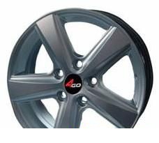 Wheel 4GO 230 Silver 15x6.5inches/4x100mm - picture, photo, image