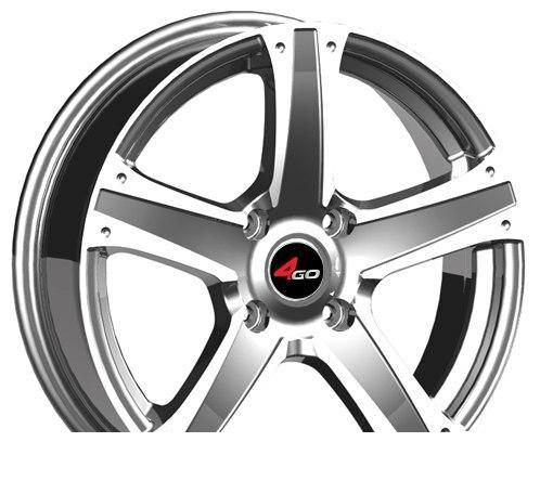 Wheel 4GO 266 Silver 15x6.5inches/4x100mm - picture, photo, image