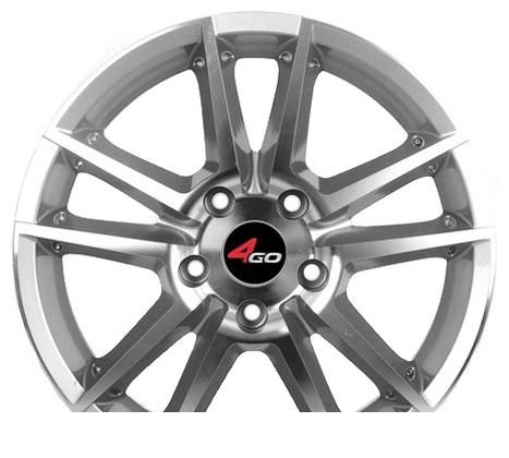 Wheel 4GO 289 Silver 14x5.5inches/4x100mm - picture, photo, image