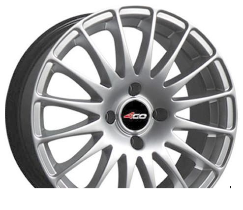 Wheel 4GO 30R Silver 15x6.5inches/4x100mm - picture, photo, image