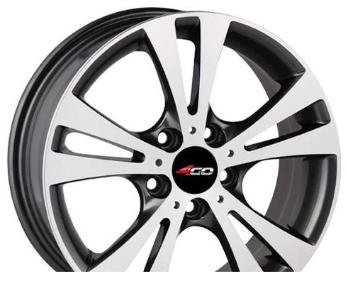 Wheel 4GO 485 Black 17x7inches/5x100mm - picture, photo, image