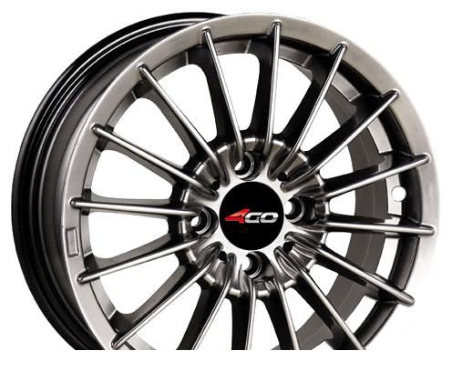 Wheel 4GO 869 Black 14x6inches/4x100mm - picture, photo, image