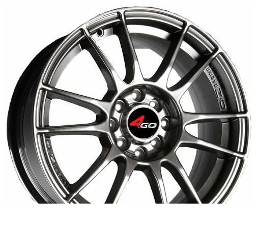 Wheel 4GO JJ106 Silver 15x6inches/4x98mm - picture, photo, image