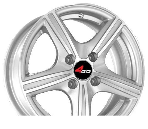 Wheel 4GO JJ508 Silver 14x6inches/4x100mm - picture, photo, image