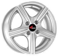 4GO JJ508 Silver Wheels - 14x6inches/4x100mm