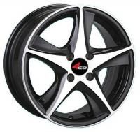 4GO JJ525 Silver Wheels - 14x6inches/4x100mm