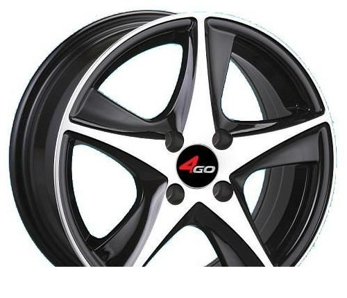 Wheel 4GO JJ525 Silver 15x6.5inches/4x100mm - picture, photo, image