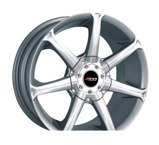 Wheel 4GO P7005 Silver 15x6.5inches/10x100mm - picture, photo, image