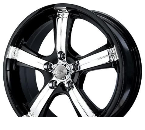 Wheel Aluchrom 306 Black 16x7inches/5x110mm - picture, photo, image