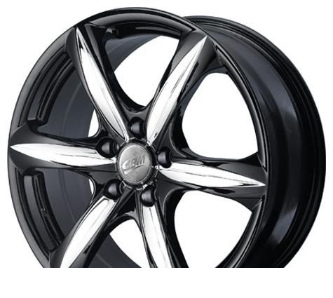 Wheel Aluchrom 335 Black 16x7inches/5x100mm - picture, photo, image