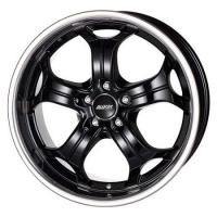 Alutec Boost Diamant Black with stainless steel lip Wheels - 20x9inches/5x112mm