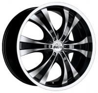 Antera 385 Diamont Black Front and Lip Polished Wheels - 22x10inches/5x112mm