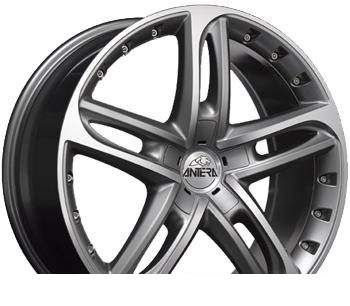 Wheel Antera 501 Racing Black Front Polished 19x8.5inches/5x114.3mm - picture, photo, image