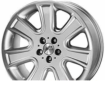 Wheel ASW Juno Silver 18x8.5inches/5x112mm - picture, photo, image