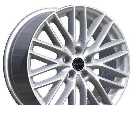 Wheel Borbet BS4 Black Polished 16x7inches/4x100mm - picture, photo, image