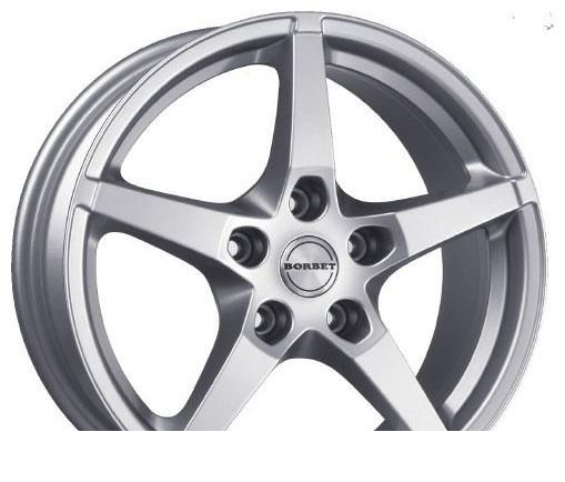 Wheel Borbet FS Diamond Silver MF 16x6.5inches/5x108mm - picture, photo, image