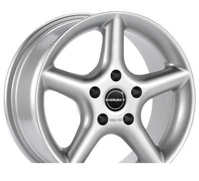 Wheel Borbet H Silver 15x6.5inches/5x114.3mm - picture, photo, image