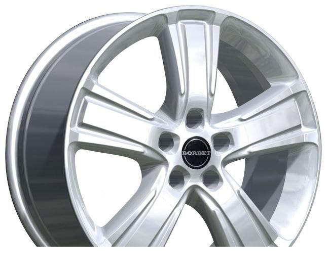 Wheel Borbet MA Brilliant Silver 17x7.5inches/5x114.3mm - picture, photo, image