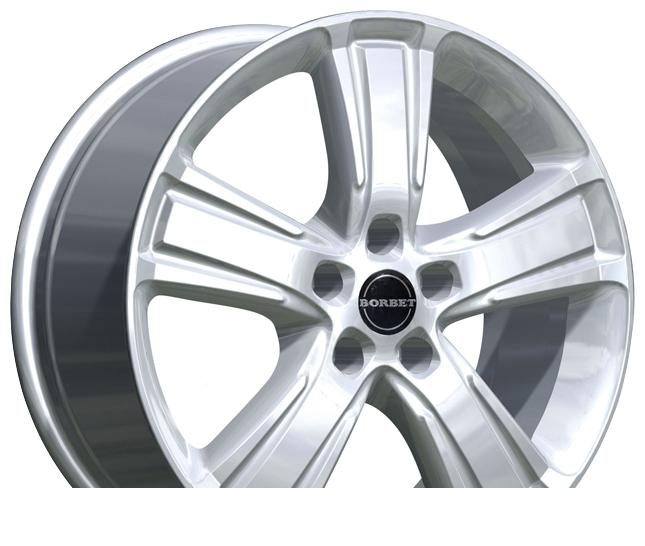 Wheel Borbet MA Diamond Silver-Lackiert 17x7.5inches/5x115mm - picture, photo, image