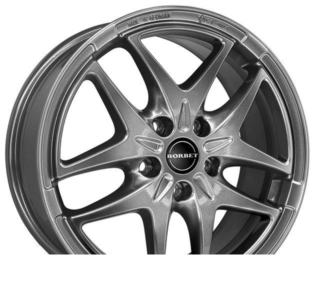 Wheel Borbet XB Black-Polished 16x6.5inches/5x112mm - picture, photo, image