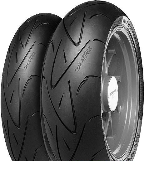 Motorcycle Tire Continental ContiSportAttack 110/70R17 54W - picture, photo, image