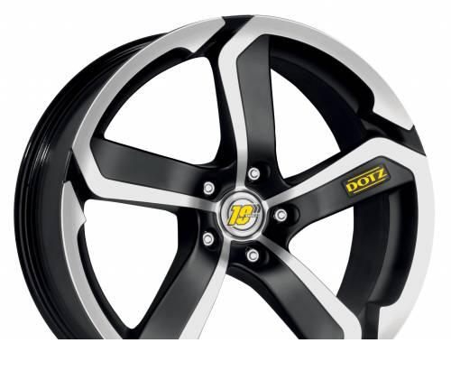 Wheel Dotz Hanzo Black Polished 17x8inches/5x114.3mm - picture, photo, image