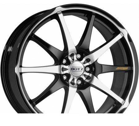 Wheel Dotz Shuriken Black Polished 16x7inches/4x108mm - picture, photo, image