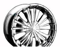 Wheel Forsage P0457 Chrome 20x8.5inches/10x100mm - picture, photo, image