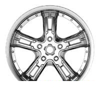 Wheel Forsage P1345 Chrome 17x7.5inches/5x100mm - picture, photo, image