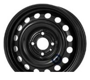 Wheel KFZ 5820 Black 14x5inches/4x100mm - picture, photo, image