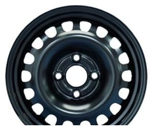Wheel KFZ 6515 Black 14x5.5inches/4x100mm - picture, photo, image