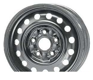 Wheel KFZ 6755 Black 14x5.5inches/5x114.3mm - picture, photo, image