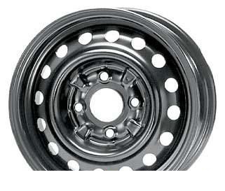 Wheel KFZ 6770 Black 14x5.5inches/4x114.3mm - picture, photo, image