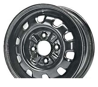 Wheel KFZ 6820 Black 14x5.5inches/4x114.3mm - picture, photo, image