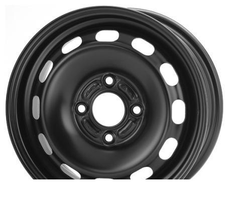 Wheel KFZ 7255 Black 15x6inches/4x108mm - picture, photo, image