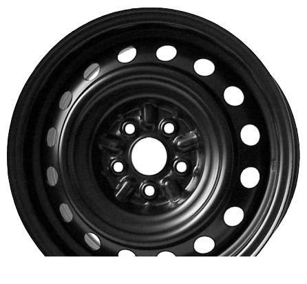 Wheel KFZ 7280 Black 14x6inches/5x100mm - picture, photo, image