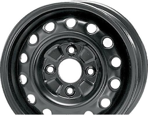 Wheel KFZ 7350 Kia Black 14x5.5inches/4x114.3mm - picture, photo, image