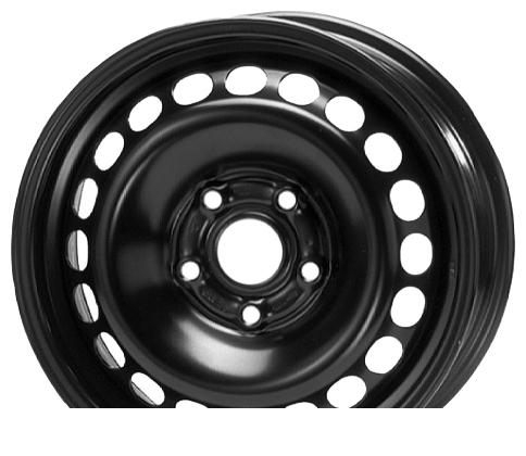 Wheel KFZ 7415 Black 15x6inches/5x100mm - picture, photo, image