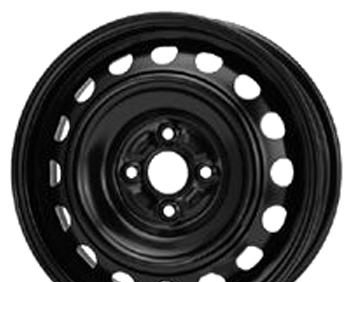 Wheel KFZ 7615 Black 15x5inches/4x100mm - picture, photo, image