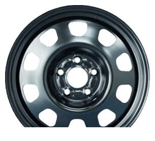 Wheel KFZ 7840 Black 17x6.5inches/5x114.3mm - picture, photo, image
