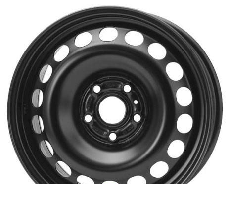 Wheel KFZ 7960 Black 15x6inches/4x114.3mm - picture, photo, image