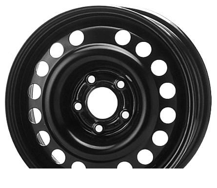 Wheel KFZ 8010 Black 15x6inches/5x110mm - picture, photo, image