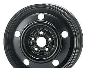 Wheel KFZ 8030 Black 15x6inches/5x100mm - picture, photo, image