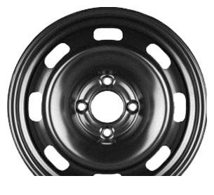 Wheel KFZ 8055 Black 15x6inches/4x108mm - picture, photo, image