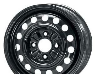 Wheel KFZ 8110 Black 15x6inches/4x114.3mm - picture, photo, image