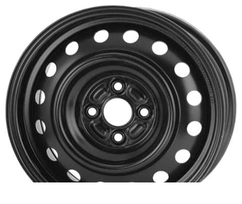 Wheel KFZ 8114 Black 15x6inches/4x100mm - picture, photo, image
