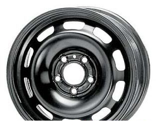 Wheel KFZ 8480 Black 15x6inches/5x108mm - picture, photo, image
