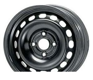 Wheel KFZ 9110 Black 15x6inches/4x108mm - picture, photo, image