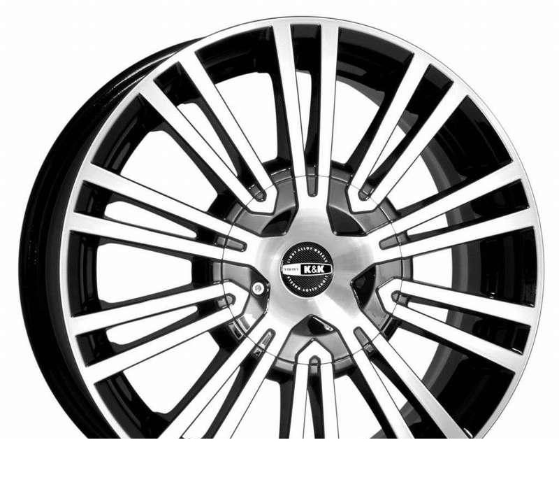 Wheel KiK Adamas Diamond Black 14x5.5inches/4x98mm - picture, photo, image