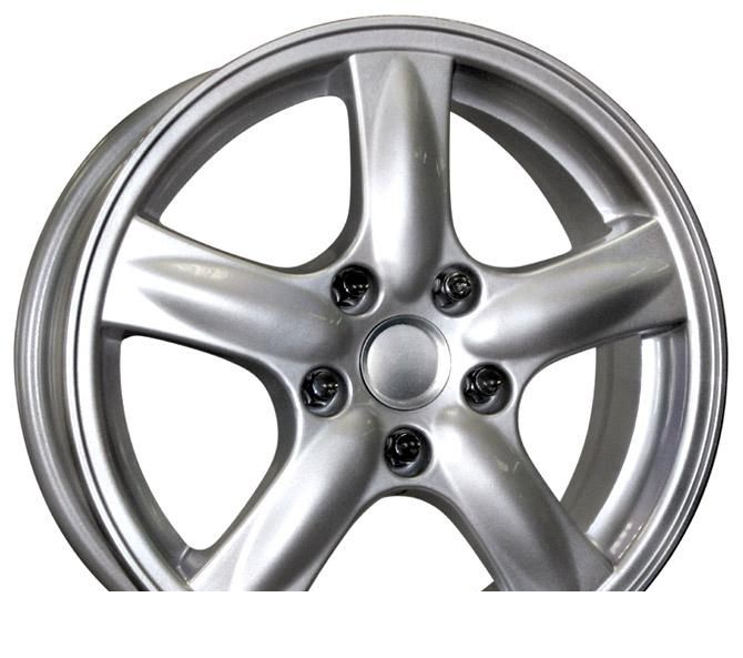 Wheel KiK Akkord Silver 16x6.5inches/5x114.3mm - picture, photo, image